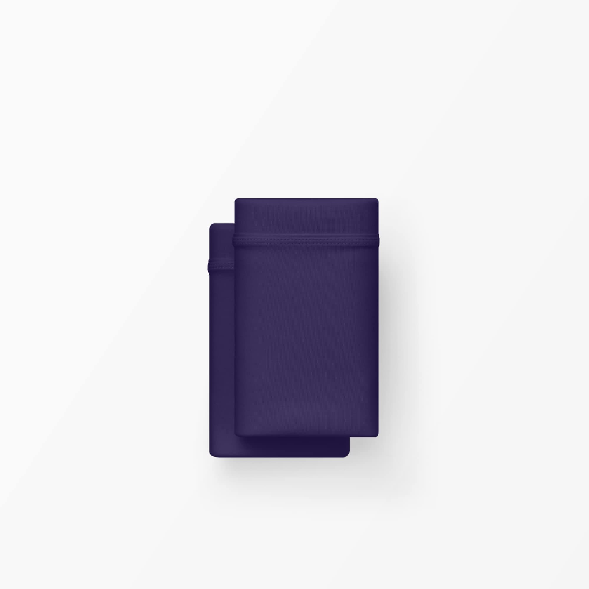 Purple SoftStretch Pillowcase Set, Standard Size, Bamboo Blend, Moisture-Wicking, Silky Smooth, Deep Purple, Fits Most...