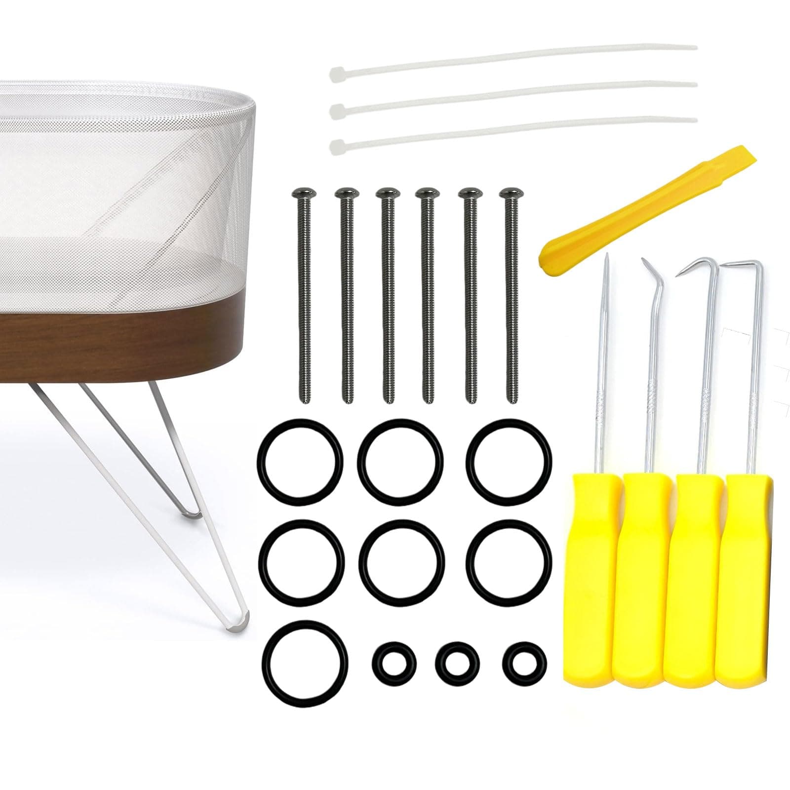 O-Rings and Tools Repair Kit Bundle Compatible with SNOO Smart Sleeper Bassinet (O-Ring&ToolsKit)