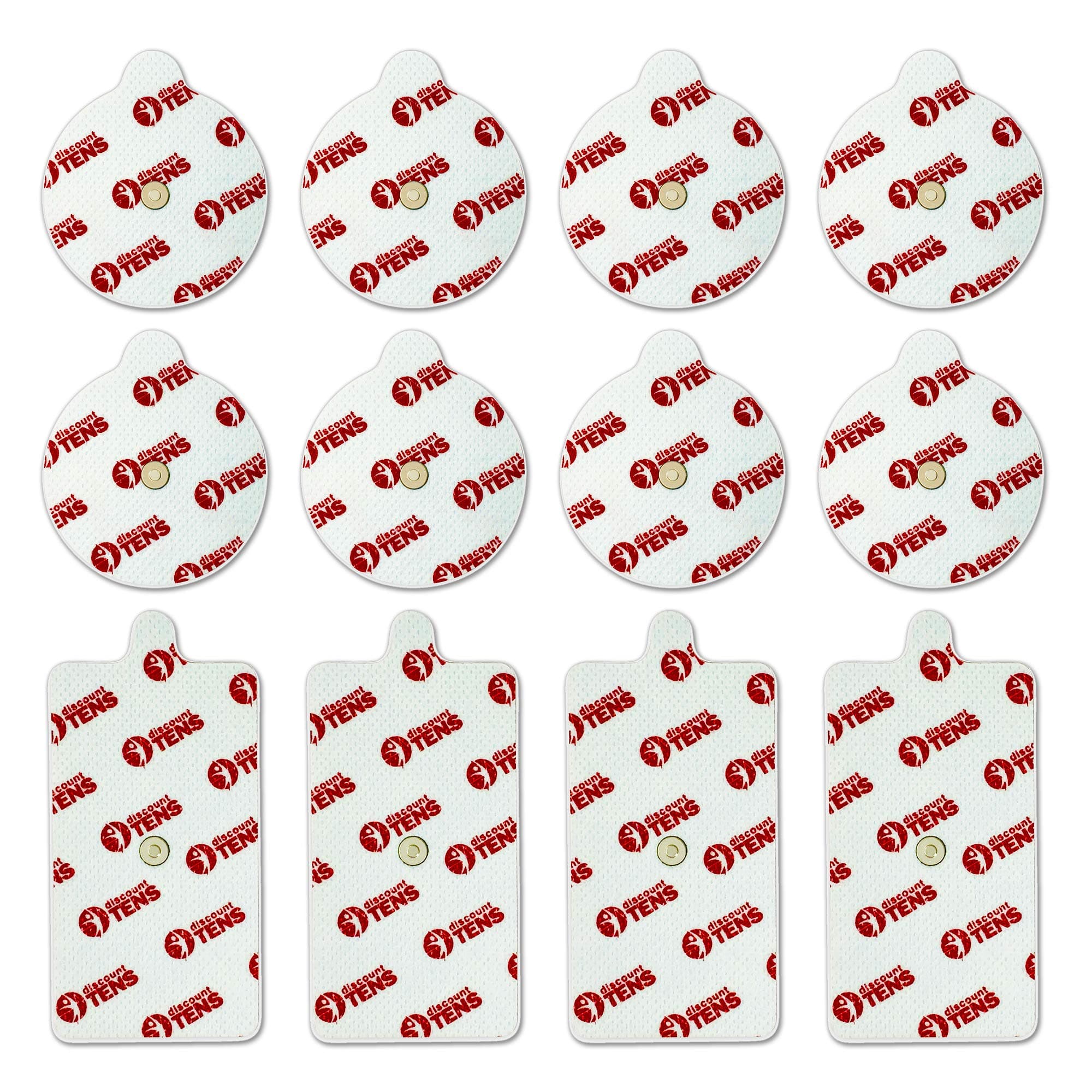 Discount TENS Electrodes Compatible with PowerDot 2.0 Devices β 12 Premium Magnetic Connector Electrodes, Self-Adhesive...